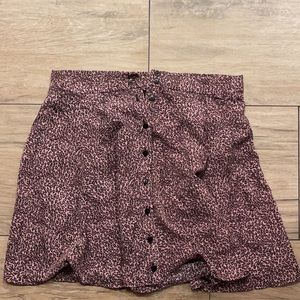 urban outfitters funky leopard skirt